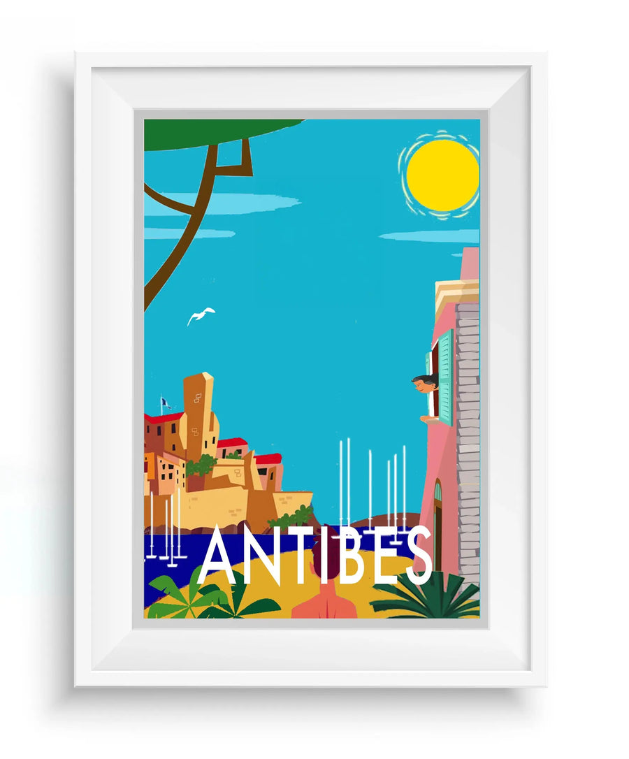 Affiche vintage Antibes