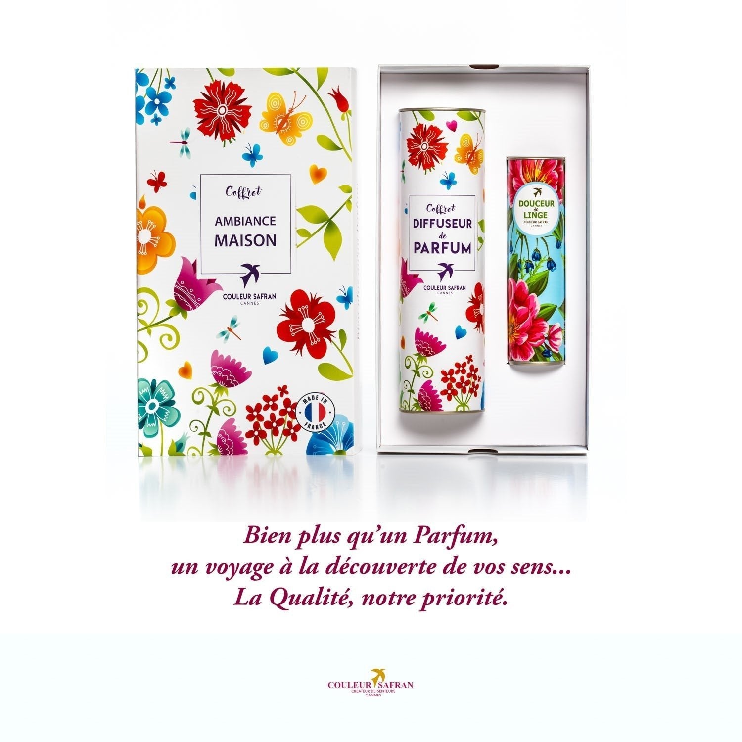 Nos Coffrets Cadeaux - Couleur Safran - Cannes