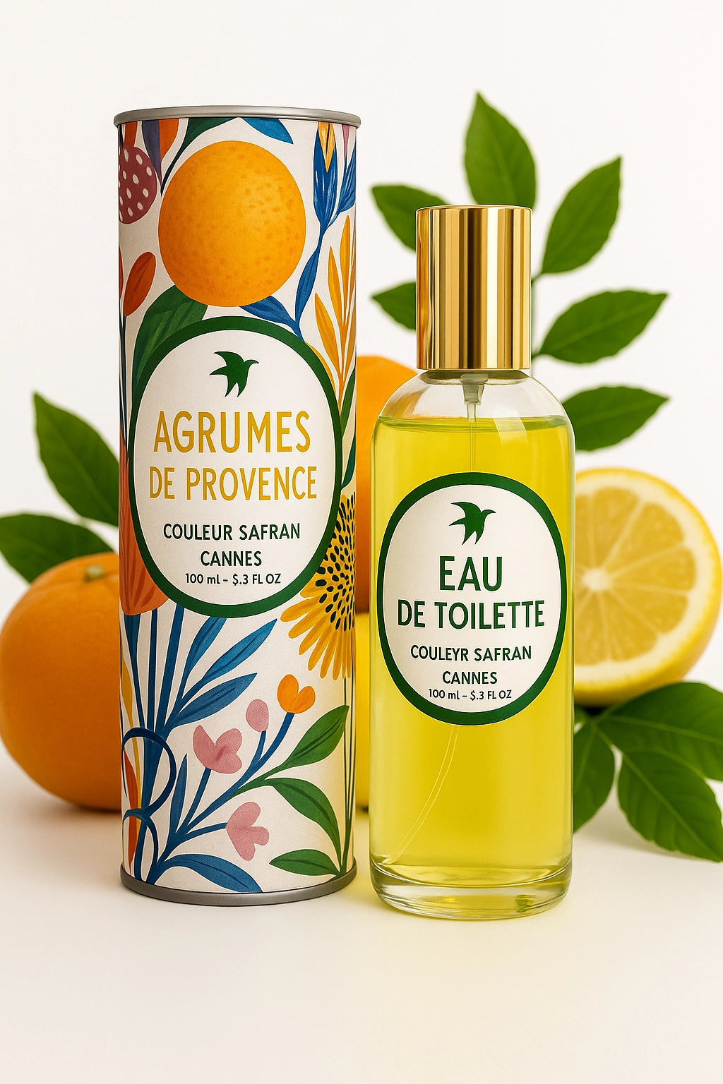 Eau de toilette aux agrumes de Provence de 100 ml de la marque My Store, bouteille élégante avec notes fraîches et citrus.