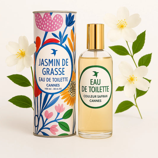 Eau de toilette My Store Jasmin de Grasse en flacon de 100ml avec parfum floral et frais, vue de face sur fond neutre.