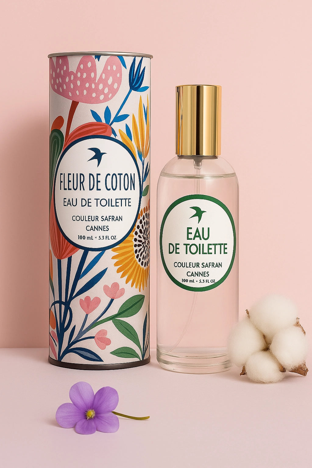 Eau de toilette My Store Fleur de Coton en flacon de 100ml, vaporisateur élégant avec parfum floral doux.