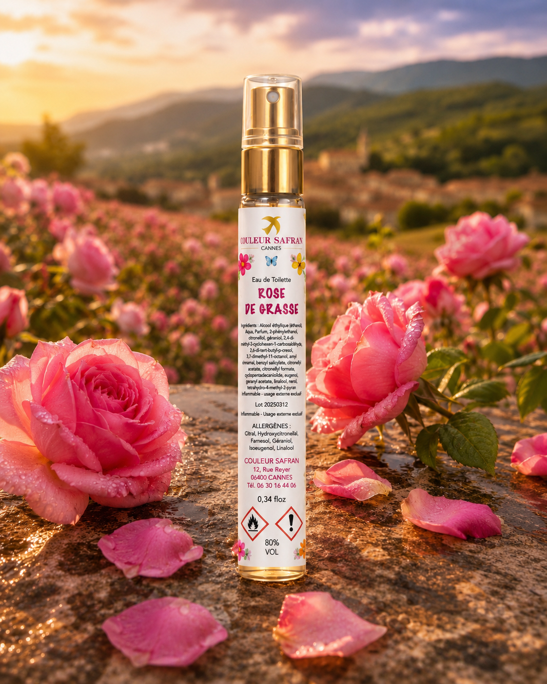 Vapo Sac Nomade 10 ml Rose de Grasse