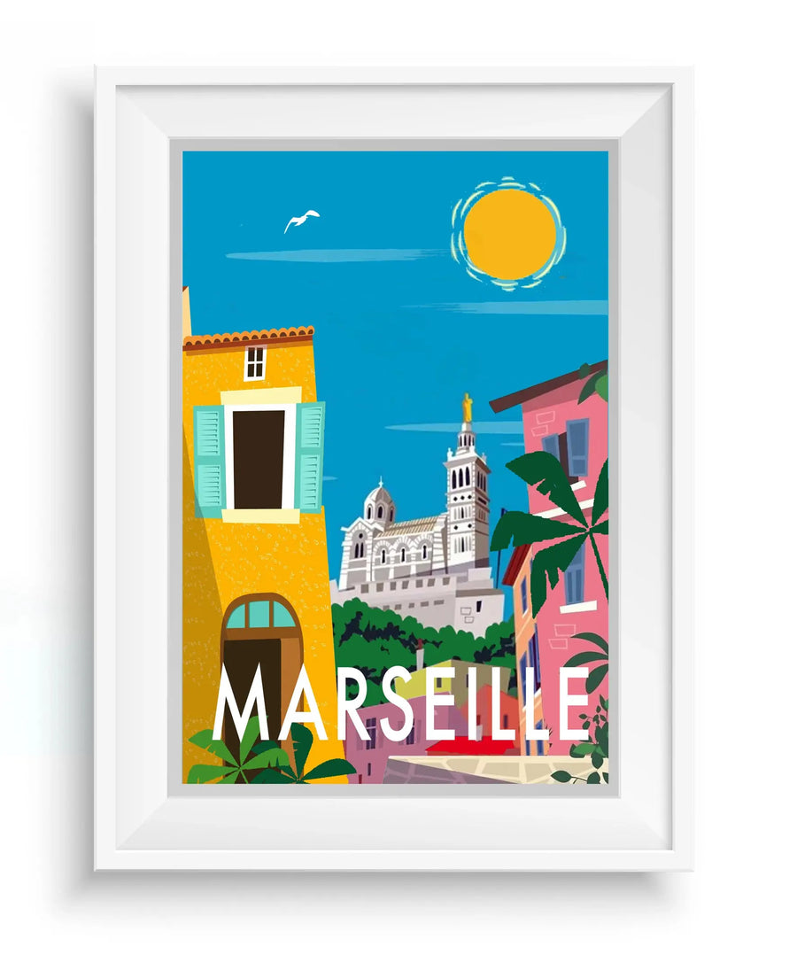 Affiche vintage Marseille