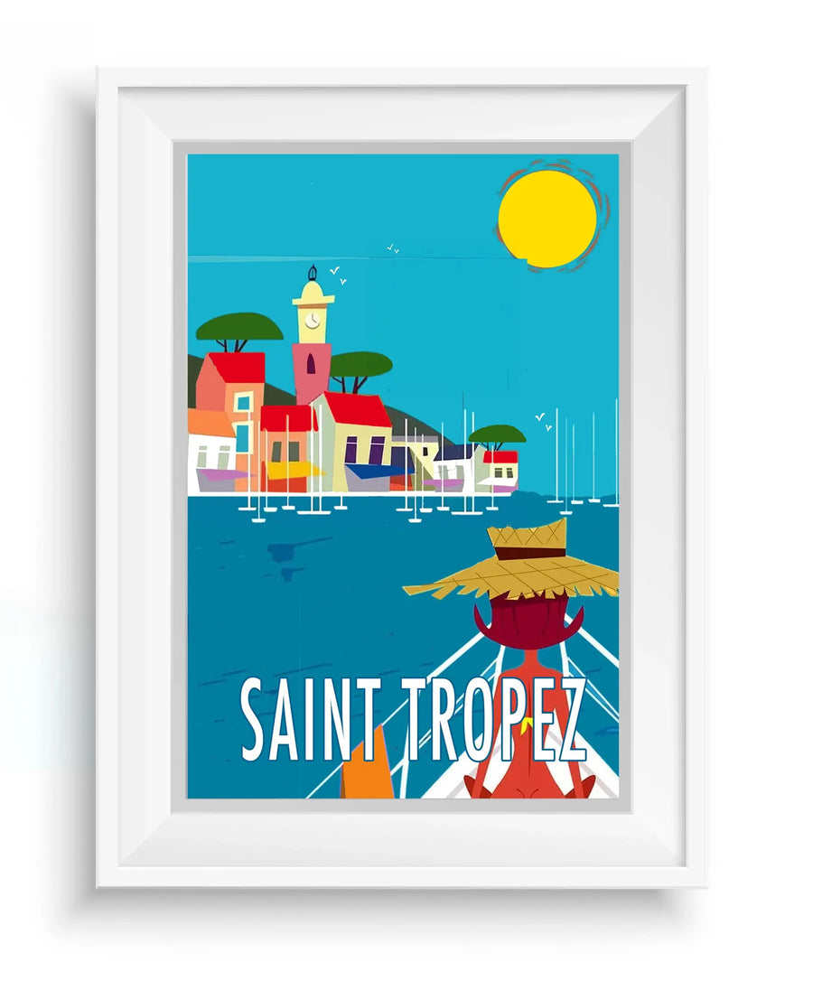 Affiche vintage Saint-Tropez